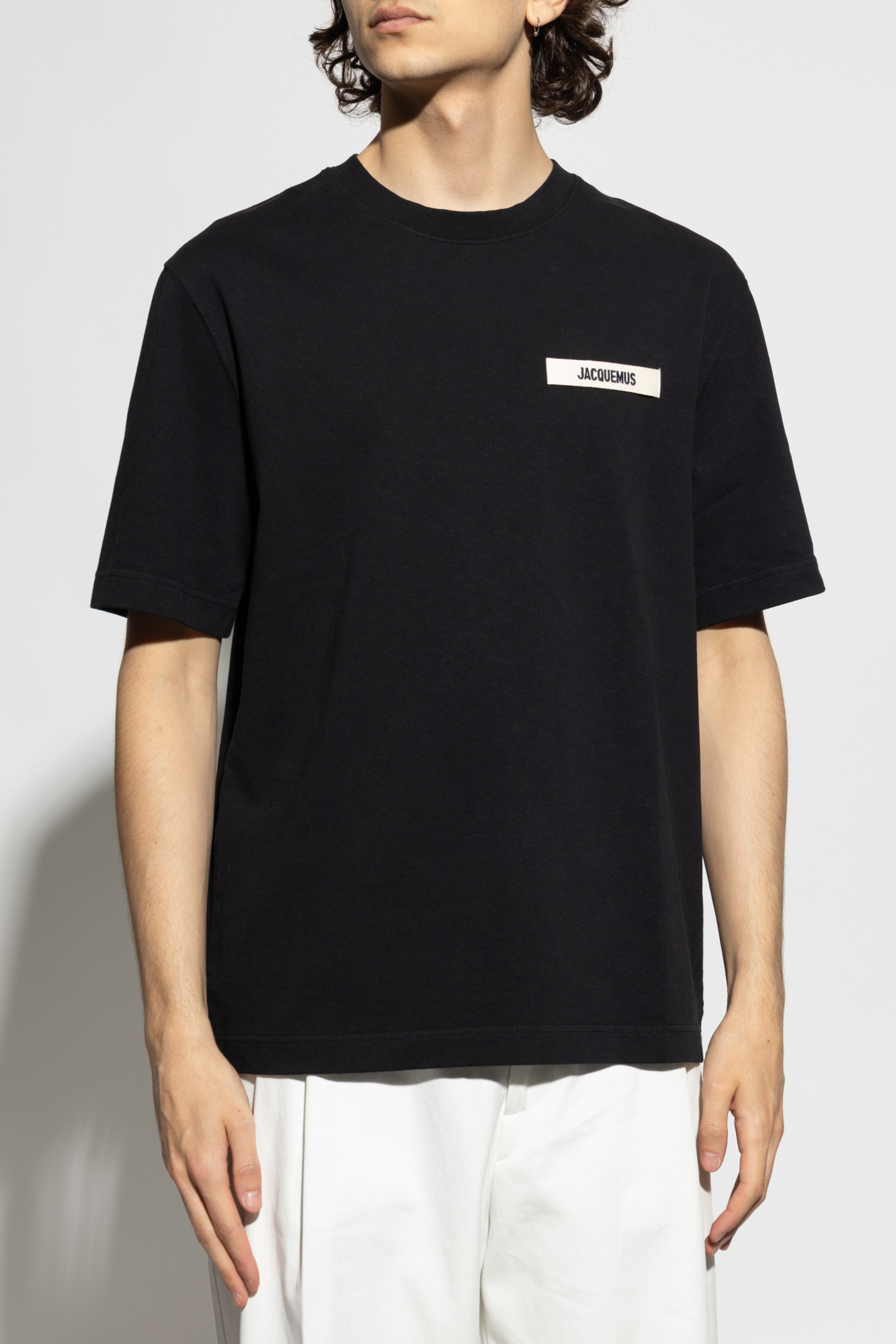 Black T-shirt with logo Jacquemus - Vitkac AS